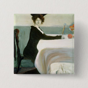 The Luncheon 15 Cm Square Badge