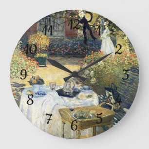 The Luncheon Claude Monet Large Clock
