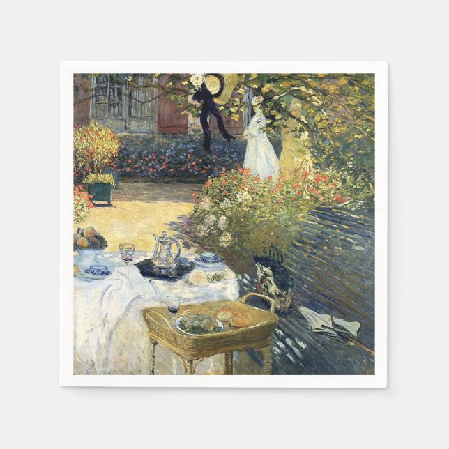 The Luncheon Claude Monet    Napkin (Front)