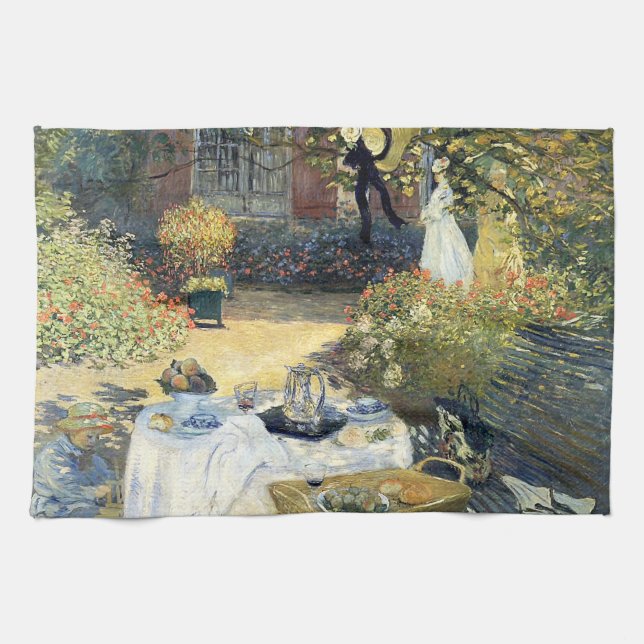 The Luncheon Claude Monet    Tea Towel (Horizontal)