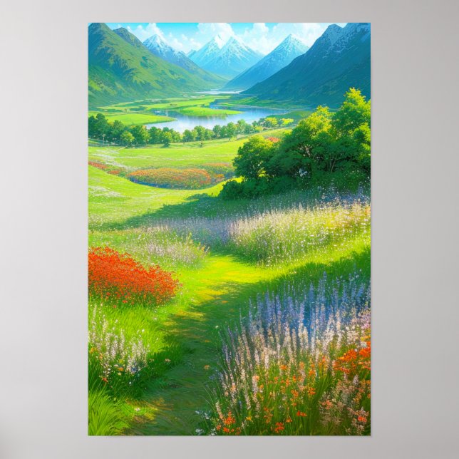 The Lush Green Valley Poster (Front)