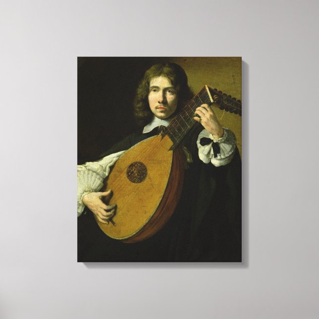 The Lute-Player Canvas Print (Front)