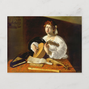 The Lute Player - Caravaggio Postcard