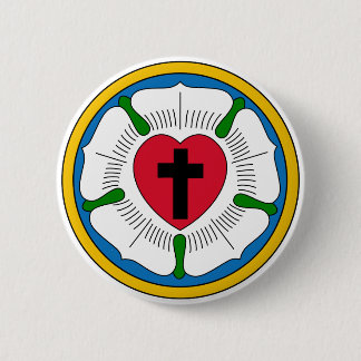 The Luther Rose Lutheranism Martin Luther 6 Cm Round Badge