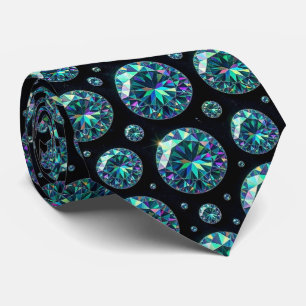 The Luxury Man   Formal Black Tie Diamond Neck Tie