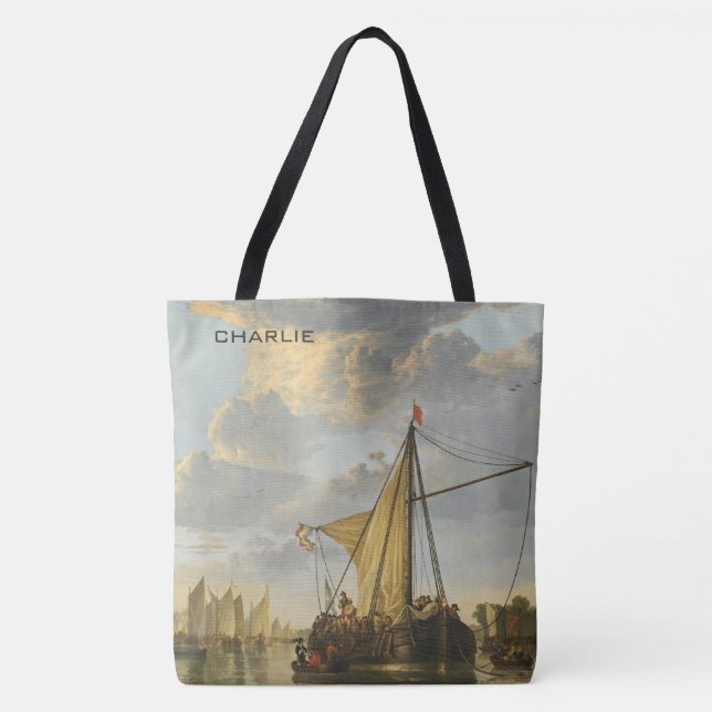 "The Maas" art custom monogram bags (Front)