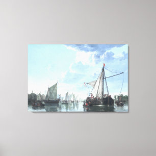 The Maas at Dordrecht by Day Canvas Print