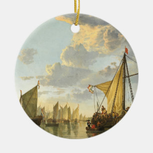 The Maas at Dordrecht Ceramic Tree Decoration
