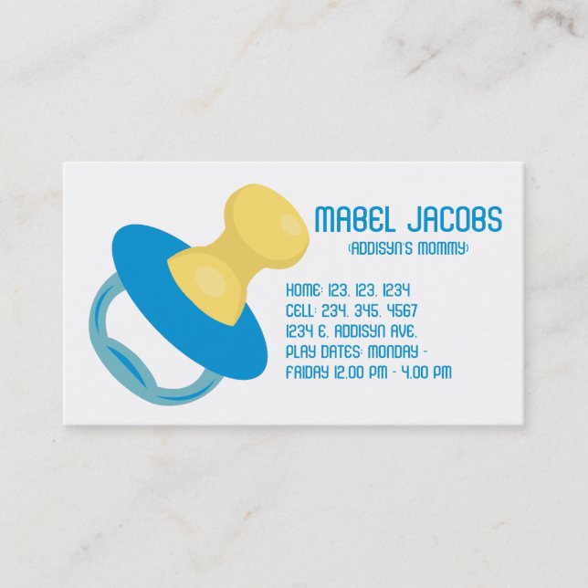 THE MABEL MOMMY CARD 2 (Front)