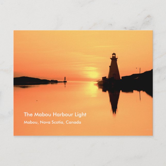 The Mabou Harbour Light, Mabou N.S. Postcard (Front)