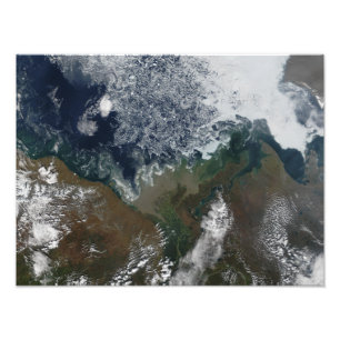 The Mackenzie River empties into Mackenzie Bay Photo Print