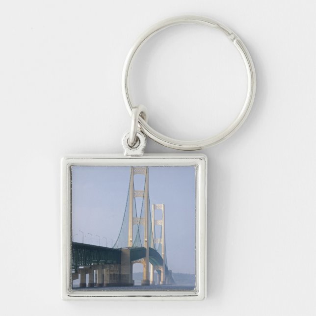 The Mackinac Bridge spanning the Straits of Key Ring (Front)