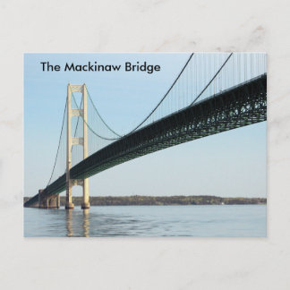 The Mackinaw Bridge - Daylight Postcard