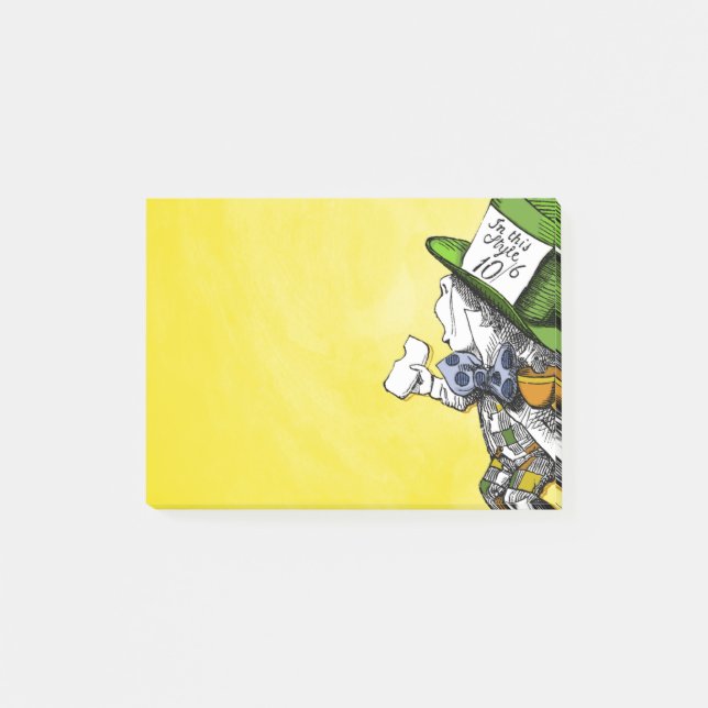 The Mad Hatter {Alice in Wonderland} Post-it Notes (Front)