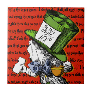 The Mad Hatter   Alice in Wonderland Tile