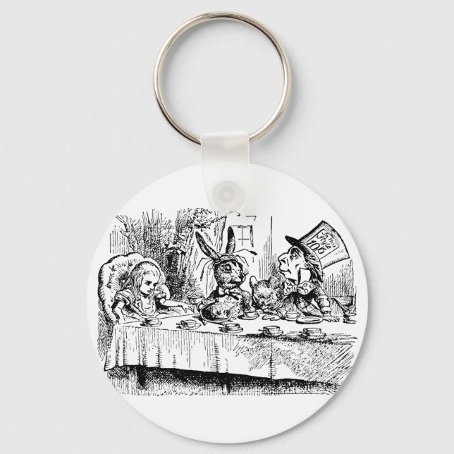 The Mad Hatter's Tea Party Key Ring (Front)