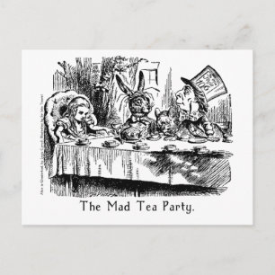 The Mad Tea Party Alice In Wonderland Card