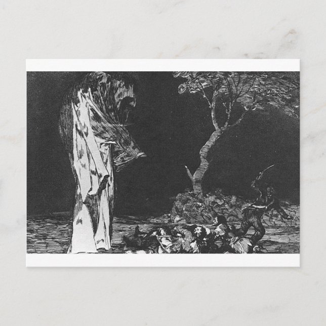 The Madness of Fear by Francisco Goya Postcard (Front)