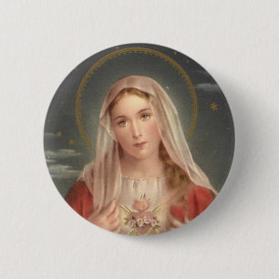 The Madonna 6 Cm Round Badge