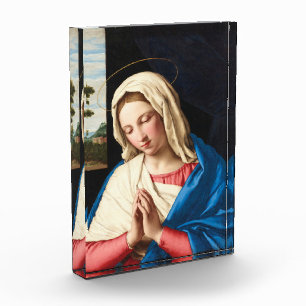 The Madonna at prayer, a landscape beyond Photo Block