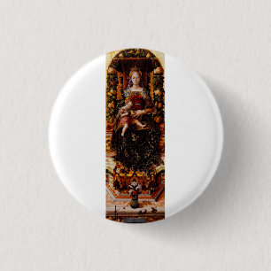 The Madonna della Candeletta by Carlo Crivelli 3 Cm Round Badge