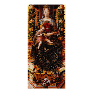 The Madonna della Candeletta by Carlo Crivelli Rack Card