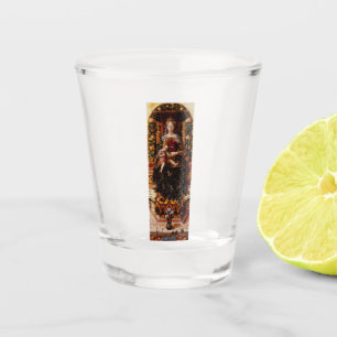 The Madonna della Candeletta by Carlo Crivelli Shot Glass