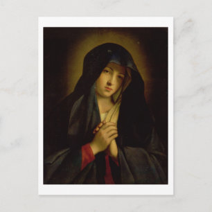 The Madonna in Sorrow (oil on canvas) Postcard