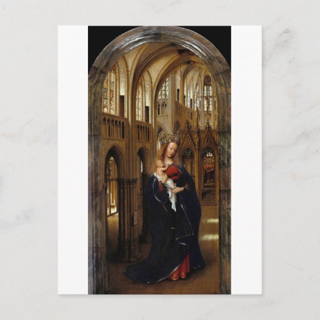 The Madonna in the Church by Jan Van Eyck Postcard (Front)