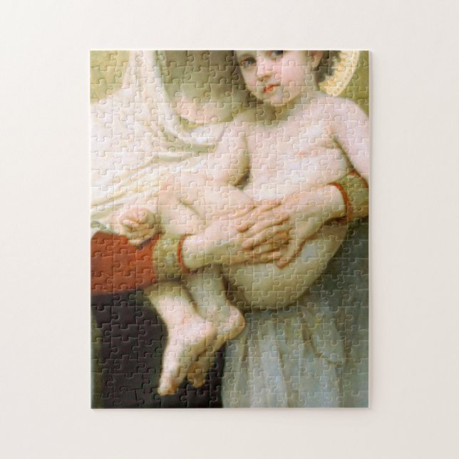 The Madonna Of Roses William Adolphe Bouguereau Jigsaw Puzzle (Vertical)