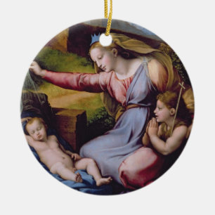 The Madonna of the Blue Diadem or The Madonna of t Ceramic Tree Decoration