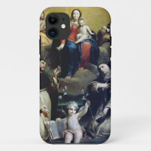 The Madonna of the Rosary with SS Dominic, Catheri iPhone 11 Case