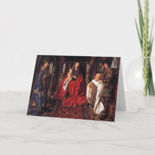 The Madonna with Canon van der Paele, Jan van Eyck Holiday Card