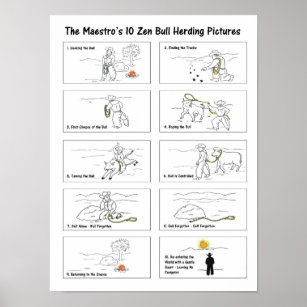 The Maestro's 10 Zen Bullherding Pictures Poster