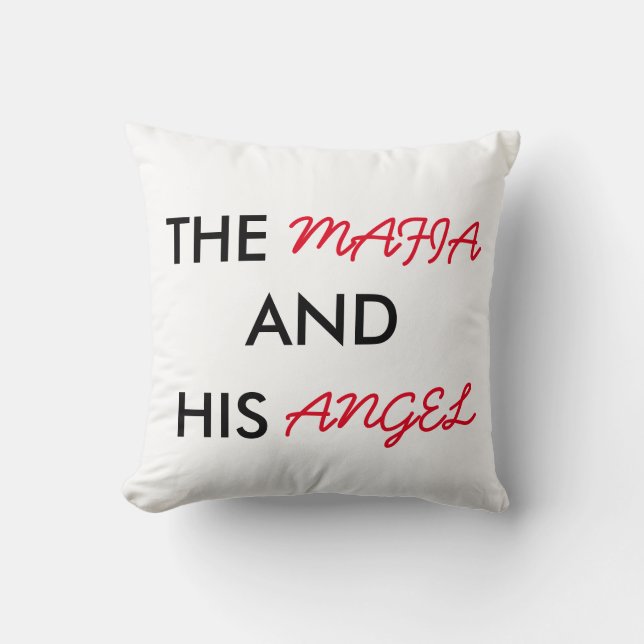 The Mafia and His Angel Pillow (Front)