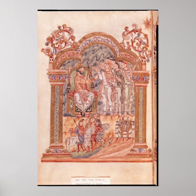 The Magi Visiting King Herod Poster (Front)