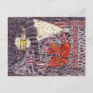 The Magic miner Postcard