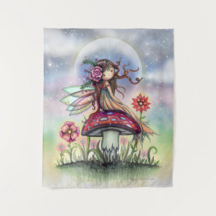 The Magic Mushroom Little Fairy Wall Hanging Tapestry