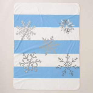 The Magic of a First Snow on a Sherpa Blanket