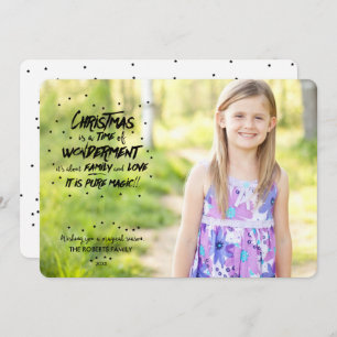 The magic of Christmas Photo Holiday Card