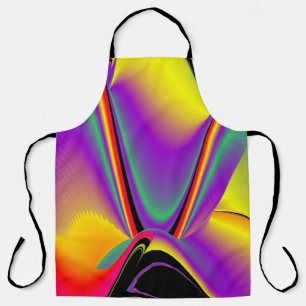 The Magic of Colours , Abstract 3D Rainbowart Apron