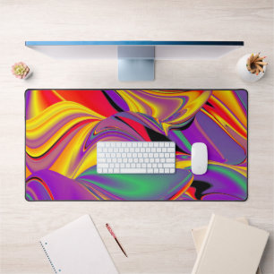 The Magic of Colours Abstract 3D Rainbowart Desk Mat