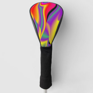 The Magic of Colours Abstract 3D Rainbowart Golf Head Cover