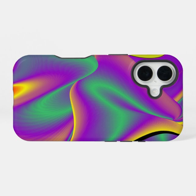 The Magic of Colours Abstract 3D Rainbowart iPhone 16 Case (Back Horizontal)
