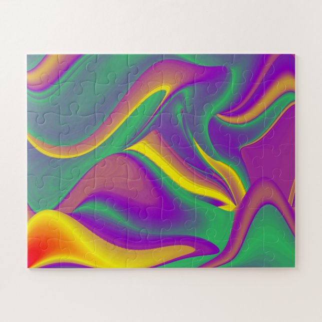 The Magic of Colours Abstract 3D Rainbowart Jigsaw Puzzle (Horizontal)