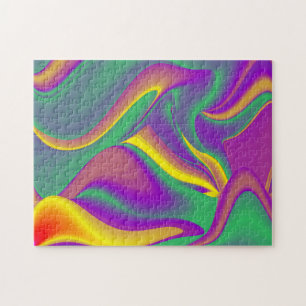 The Magic of Colours Abstract 3D Rainbowart Jigsaw Puzzle