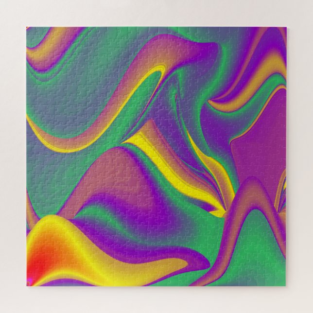 The Magic of Colours Abstract 3D Rainbowart Jigsaw Puzzle (Horizontal)