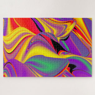 The Magic of Colours Abstract 3D Rainbowart Jigsaw Puzzle