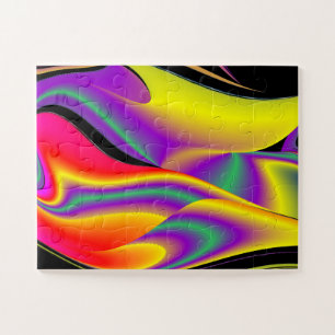 The Magic of Colours Abstract 3D Rainbowart Jigsaw Puzzle