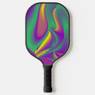 The Magic of Colours Abstract 3D Rainbowart Pickleball Paddle